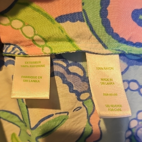 Lilly Pulitzer Vibrant Blue and Green Dress - Picture 4 of 6